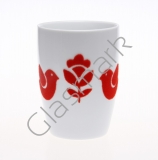 Kubel LOLA 340 ml ptaszki pluszowe czerwony