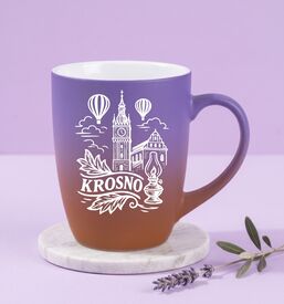 Kubek Glasmark 300ml – Balony 2026 Ombre Fiolet i Brąz
