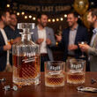 Zestaw do Whisky Karafka 750ml 2 Szklanki Grawer Prezent Wieczór Kawalerski - 6
