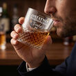 Zestaw do Whisky Karafka 750ml 2 Szklanki Grawer Prezent Wieczór Kawalerski - 5
