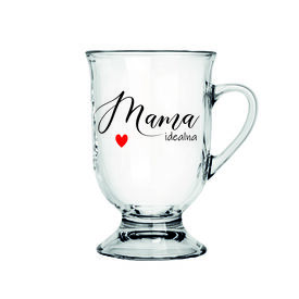 Szklany Kubek dla Mamy 430ml Mama Idealna Prezent Zmywarka