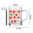 Kubek szklany Nico Truskawki 270 ml – watercolor - 2
