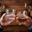Karafka 850ml 2 Szklanki do Whisky Grawer Prezent dla Świadka Ślub Wesele - 5