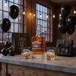 Karafka 850ml + 2 Szklanki do Whisky Grawer Prezent 18 Urodziny Pudełko - 5