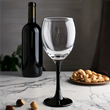 Kieliszek Wino 300ml Nóżka Czarna - 4