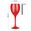 2 Kieliszki do wina Czerwone GRAWER 300ml PREZENT ŚLUB ROCZNICA WALENTYNKI - 4