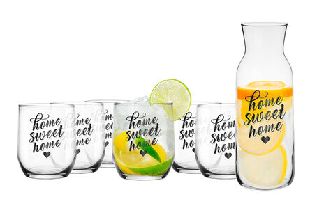 Zestaw Sweet Home Karafka + szklanki niskie