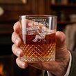 Karafka 750ml 2 Szklanki Zestaw Prezent dla Emeryta Emerytura Grawer Whisky - 6