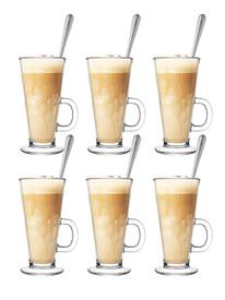 Zestaw caffe latte 6 szt + łyżeczki GRATIS