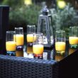 Zestaw szklanek niskich i wysokich kolorowe dno mix + Kieliszki X - 4