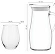 Zestaw Szklanek 4szt + Dzbanek 1500ml - 2
