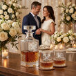 Zestaw Karafka 750ml + 2 Szklanki do Whisky Grawer Prezent Rocznica Ślubu - 3