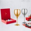 Kieliszek Wino 300ml Złoty Metalik - 3