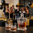 Zestaw do Whisky Karafka 850ml 2 Szklanki Grawer Prezent na 18 Urodziny - 2