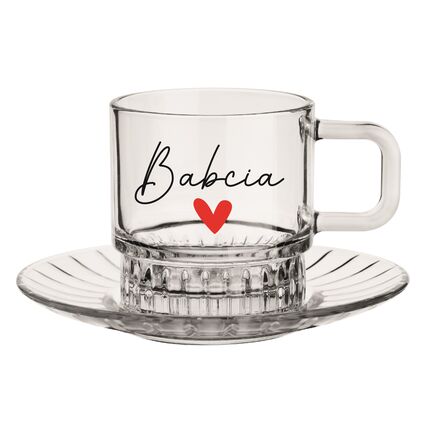 Filiżanka 240ml + Spodek Stella Babcia