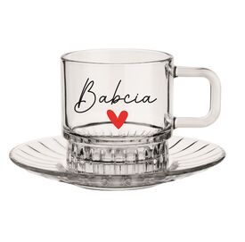 Filiżanka 240ml + Spodek Stella Babcia