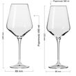 zestaw Kieliszki do wina czerwonego i białego 6 szt + 6 szt - 2
