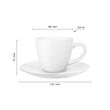 Komplet 6 filiżanek Bruno 230 ml ze spodkami - 2