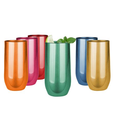 Szklanka 400ml Metaliczny MIx