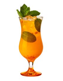 Kieliszek koktajlowy 420 ml dno pomarańczowe