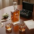 Zestaw do whisky karafka 850ml 2 szklanki grawer prezent ślub wesele pudełko - 7