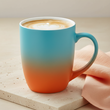 Kubek Ceramiczny Bruno 300ml Matowy Turkus Pomarańcz Gradient - 3