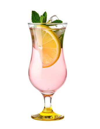 Kieliszek koktajlowy 420 ml dno żółte