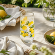 SZKLANKI WYSOKIE ZESTAW 6 SZT 400ML DO SOKU NAPOJÓW DRINKÓW CYTRYNY - 6