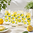 SZKLANKI WYSOKIE ZESTAW 6 SZT 400ML DO SOKU NAPOJÓW DRINKÓW CYTRYNY - 8