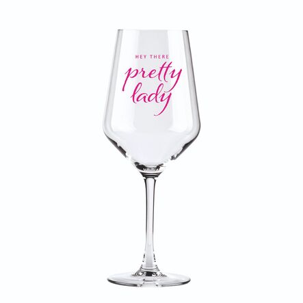 Duży Kieliszek Wina 580ml Prezent dla Niej Dziewczyny kobiety Pretty Lady