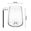Elegancka Szklanka do Drinków i Wina 550ml – Nowoczesny Design - 2