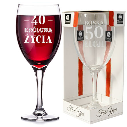 Kielich kieliszek PREZENT z GRAWEREM kartonik URODZINY NA ŚWIĘTA CHOINKĘ