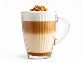 Kubek szklany ryflowany 390ml – Elegancki Design do Kawy i Herbaty