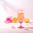Kieliszek koktajlowy 420 ml dno marenta róż - 5