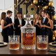 Zestaw Karafka 750ml 2 Szklanki Whisky Grawer Prezent 18 Urodziny Pudełko - 2