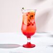 Kieliszek koktajlowy 420 ml dno czerwone - 3