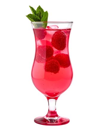 Kieliszek koktajlowy 420 ml dno czerwone