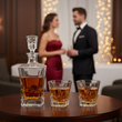 Karafka do whisky  + 2 Szklanki Royal KPL3 - 4