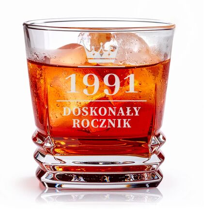 Szklanka Niska do whisky 270ml z Grawerem