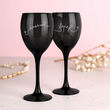 Kieliszki do wina z grawerem laserowym czarne 2szt 300ml - 7