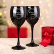 Kieliszki do wina z grawerem laserowym czarne 2szt 300ml - 3