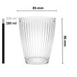 Szklanka 280ml do Drinków Wina Soku Ryflowana Zmywarka - 2