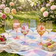 Kolorowe kieliszki do wina 470ml zestaw 6szt eleganckie Joyful - 2