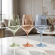 Kolorowe kieliszki do wina 470ml zestaw 6szt eleganckie Joyful - 4