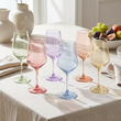 Kolorowe kieliszki do wina 470ml zestaw 6szt eleganckie Joyful - 5