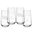 Komplet wysokich szklanek Glasmark 430ml – Balony 2026 (4 szt.) - 2
