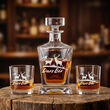Karafka 850ml + 2 Szklanki do Whisky Grawer Prezent dla Myśliwego łowiectwo - 5