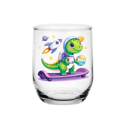 Szklanka dla dzieci 300ml Dinozaur Dino do soku wody Kosmos PLANETY