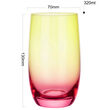 Szklanka Wysoka 320ml Colorful Róż - 2