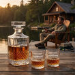Karafka 750ml 2 Szklanki do Whisky Grawer Prezent dla Wędkarza rybaka - 5